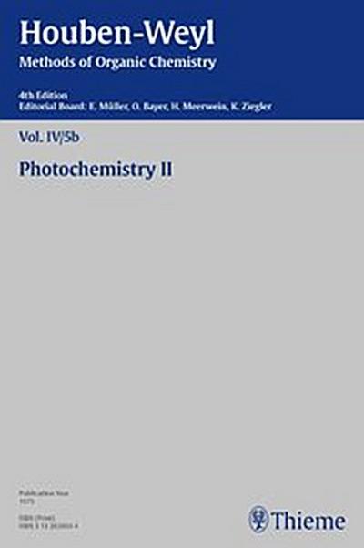 Houben-Weyl Methods of Organic Chemistry Vol. IV/5b, 4th Edition
