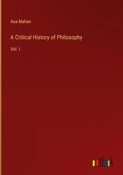 A Critical History of Philosophy
