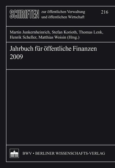 Jahrbuch für öffentliche Finanzen 2009