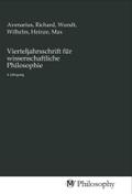 Vierteljahrsschrift für wissenschaftliche Philosophie
