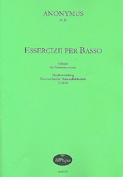Essercizii per bassofür 1-2 Bassinstrumente