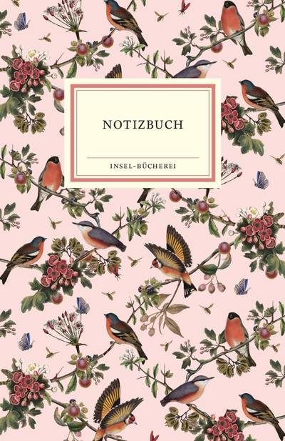 Notizbuch Insel-Bücherei »Singvögel rosé«