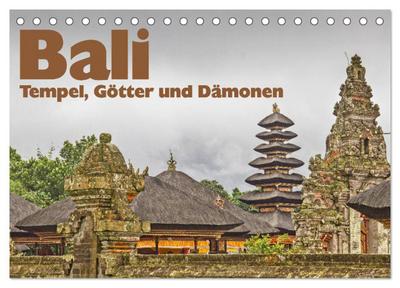 Bali - Tempel, Götter und Dämonen (Tischkalender 2025 DIN A5 quer), CALVENDO Monatskalender