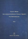 Zum rechtssystematischen Anfang in Ägypten