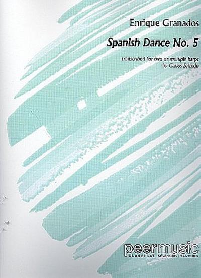 Spanish Dance No.5for 2 or multiple harps