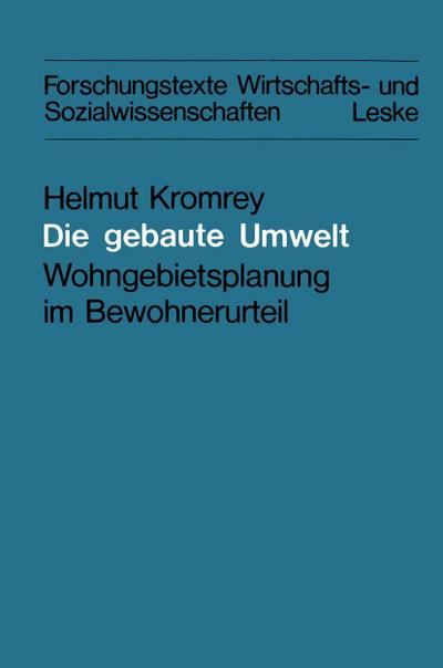 Die gebaute Umwelt