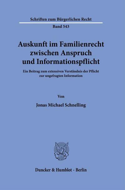 Auskunft im Familienrecht zwischen Anspruch und Informationspflicht.