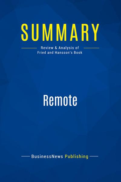 Summary: Remote