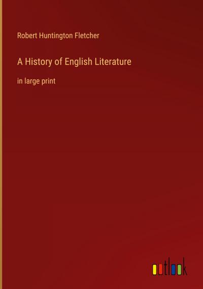 A History of English Literature