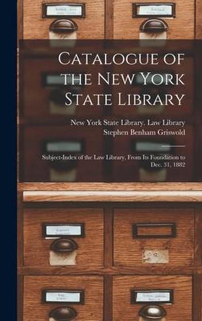 Catalogue of the New York State Library