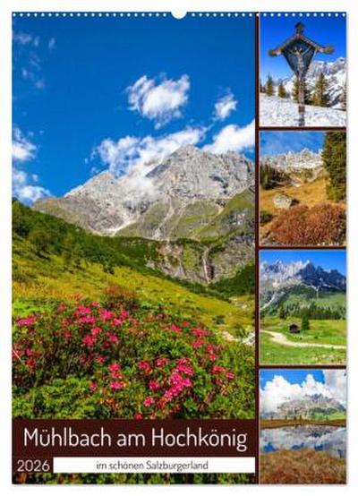 Mühlbach am Hochkönig (Wandkalender 2026 DIN A2 hoch), CALVENDO Monatskalender