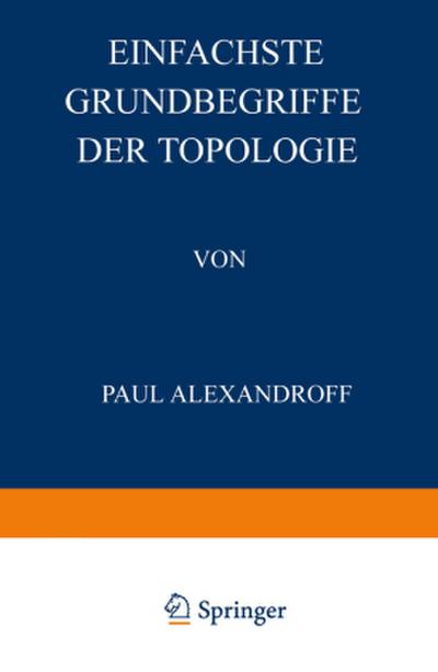 Einfachste Grundbegriffe der Topologie