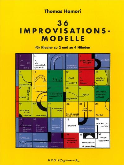 36 Improvisations-Modelle, für Klavier (2- und 4-händig)