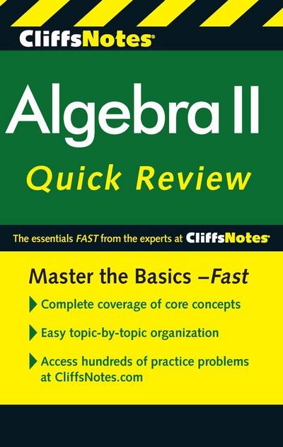 CliffsNotes Algebra II Quick Review, 2nd Edition