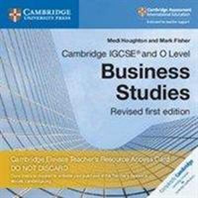 Cambridge IGCSE (R) and O Level Business Studies Revised Cambridge Elevate Teacher’s Resource Access Card