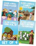 Horse and Zebra (Set of 4)