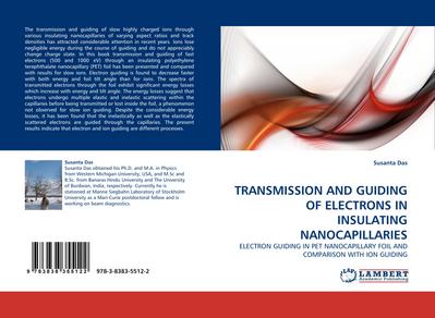 TRANSMISSION AND GUIDING OF ELECTRONS IN INSULATING NANOCAPILLARIES