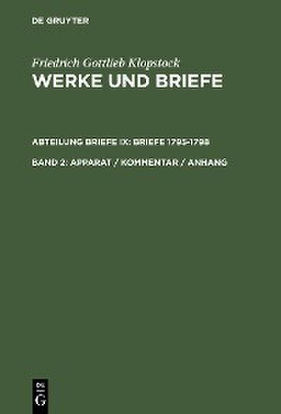 Apparat / Kommentar / Anhang