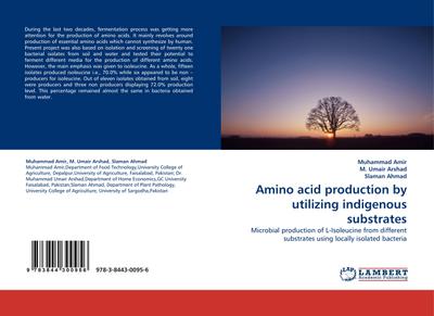 Amino acid production by utilizing indigenous substrates
