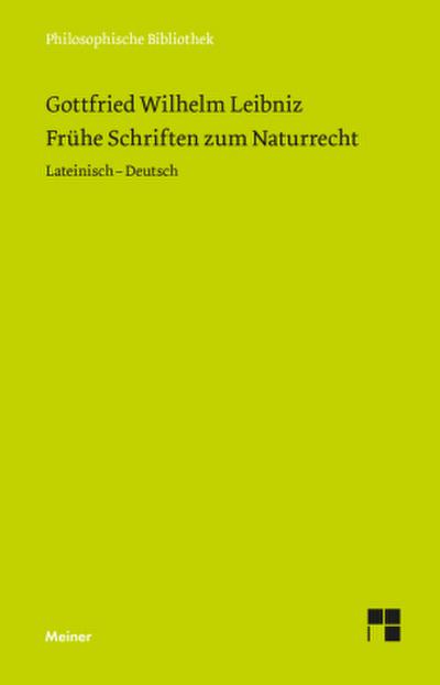 Frühe Schriften zum Naturrecht