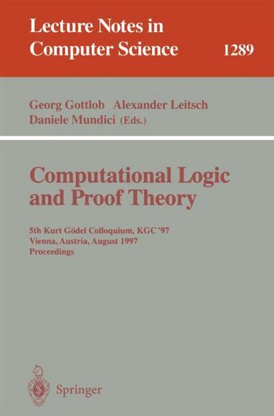 Computational Logic and Proof Theory