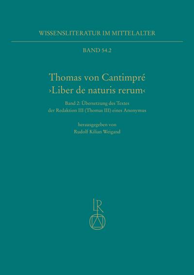 Thomas von Cantimpré ’Liber de naturis rerum’