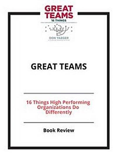 Summary of Great Teams