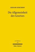 Die Allgemeinheit des Gesetzes