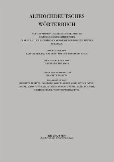 Althochdeutsches Wörterbuch Bd VI: M-N. 11. Lieferung (morachsamo bis muot)