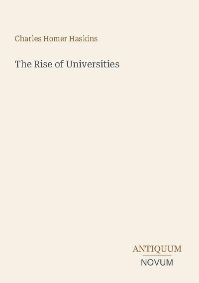The Rise of Universities