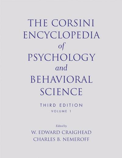 The Corsini Encyclopedia of Psychology and Behavioral Science
