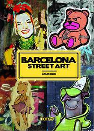 Barcelona graffiti street full of arts