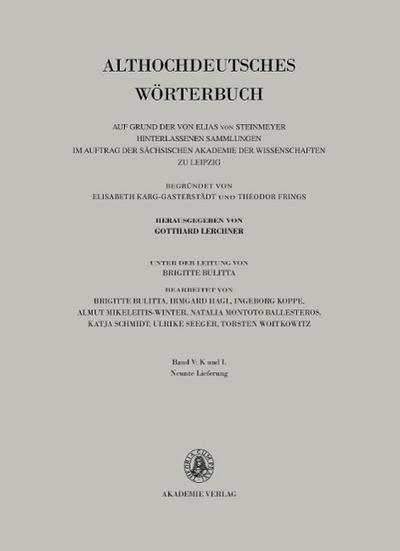 Althochdeutsches Wörterbuch: Band V: K-L, 9. Lieferung (lant bis leben)