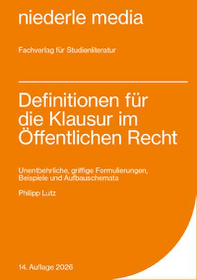 Definitionen für die Klausur im Öffentlichen Recht