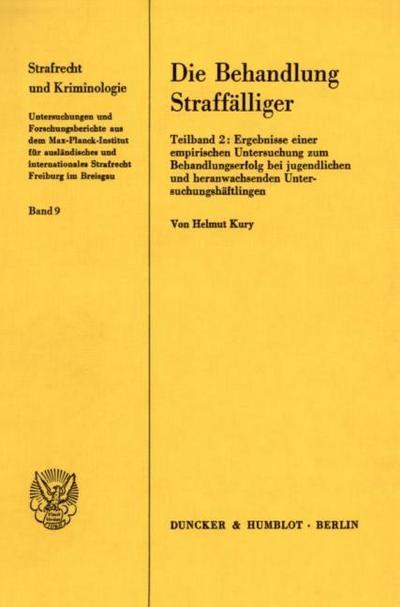 Die Behandlung Straffälliger.