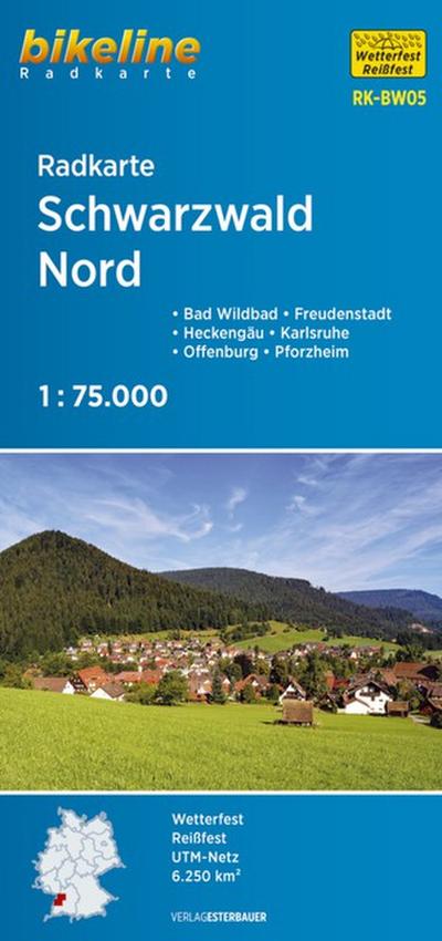 Radkarte Schwarzwald Nord