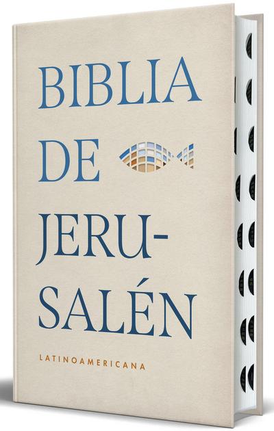 Biblia de Jerusalén Latinoamericana, Tapa Dura Edición Clásica Color Arena Con Índice/ Jerusalem Bible - Latin American Edition Hc Sand Color with Index