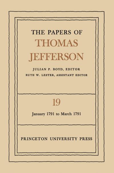 The Papers of Thomas Jefferson, Volume 19