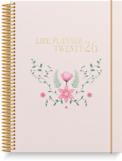 Burde Life Planner Pink Horizontal 2026