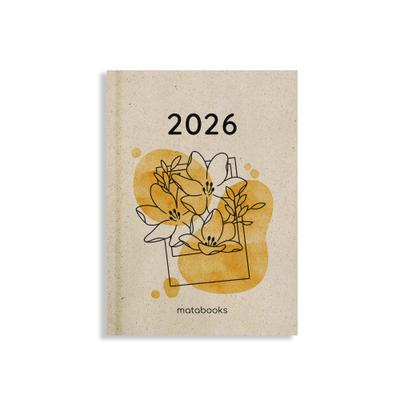 matabooks - A6 Kalender Samaya 2026 Farbe: Yellow (DE/EN)