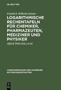 Logarithmische Rechentafeln für Chemiker, Pharmaze