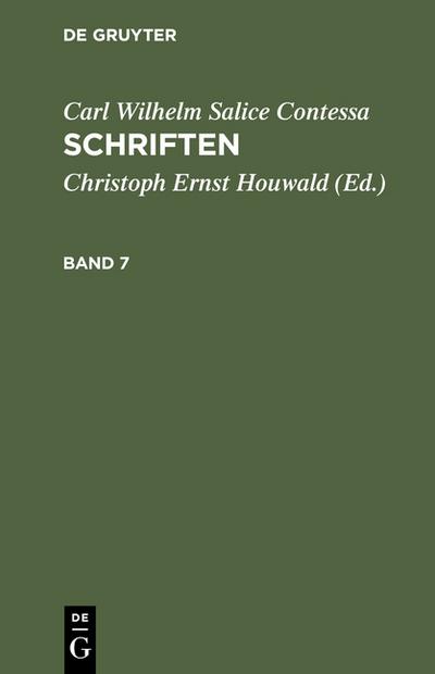 C.W.Contessa’s Schriften 7