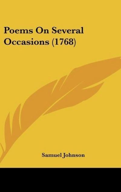 Poems On Several Occasions (1768) - Samuel Johnson