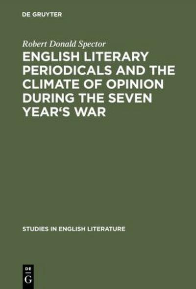 English literary periodicals and the climate of opinion during the Seven Year’s War