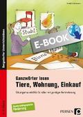 Ganzwörter lesen: Tiere, Wohnung, Einkauf