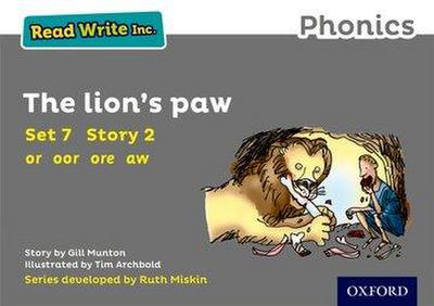 Read Write Inc. Phonics: The Lion’s Paw (Grey Set 7 Storybook 2)