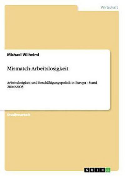 Mismatch-Arbeitslosigkeit