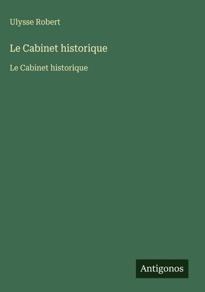 Le Cabinet historique