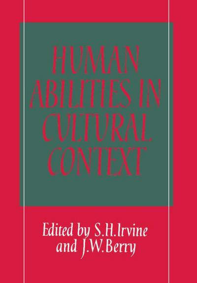 Human Abilities in Cultural Context