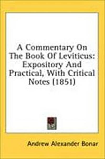 A Commentary on the Book of Leviticus